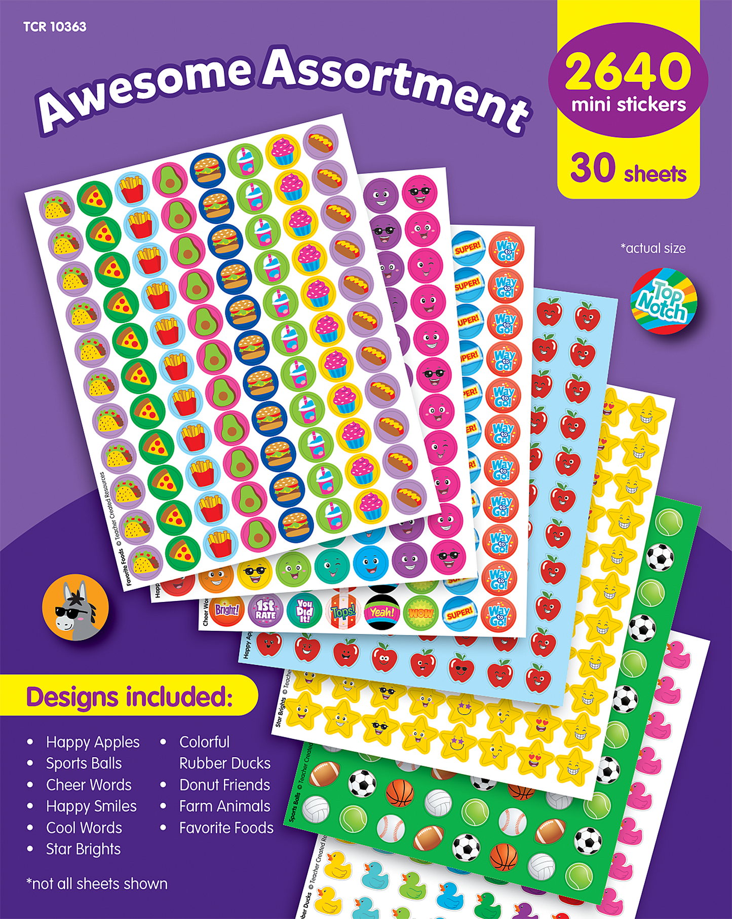 Awesome Assortment Mini Stickers Variety Pack