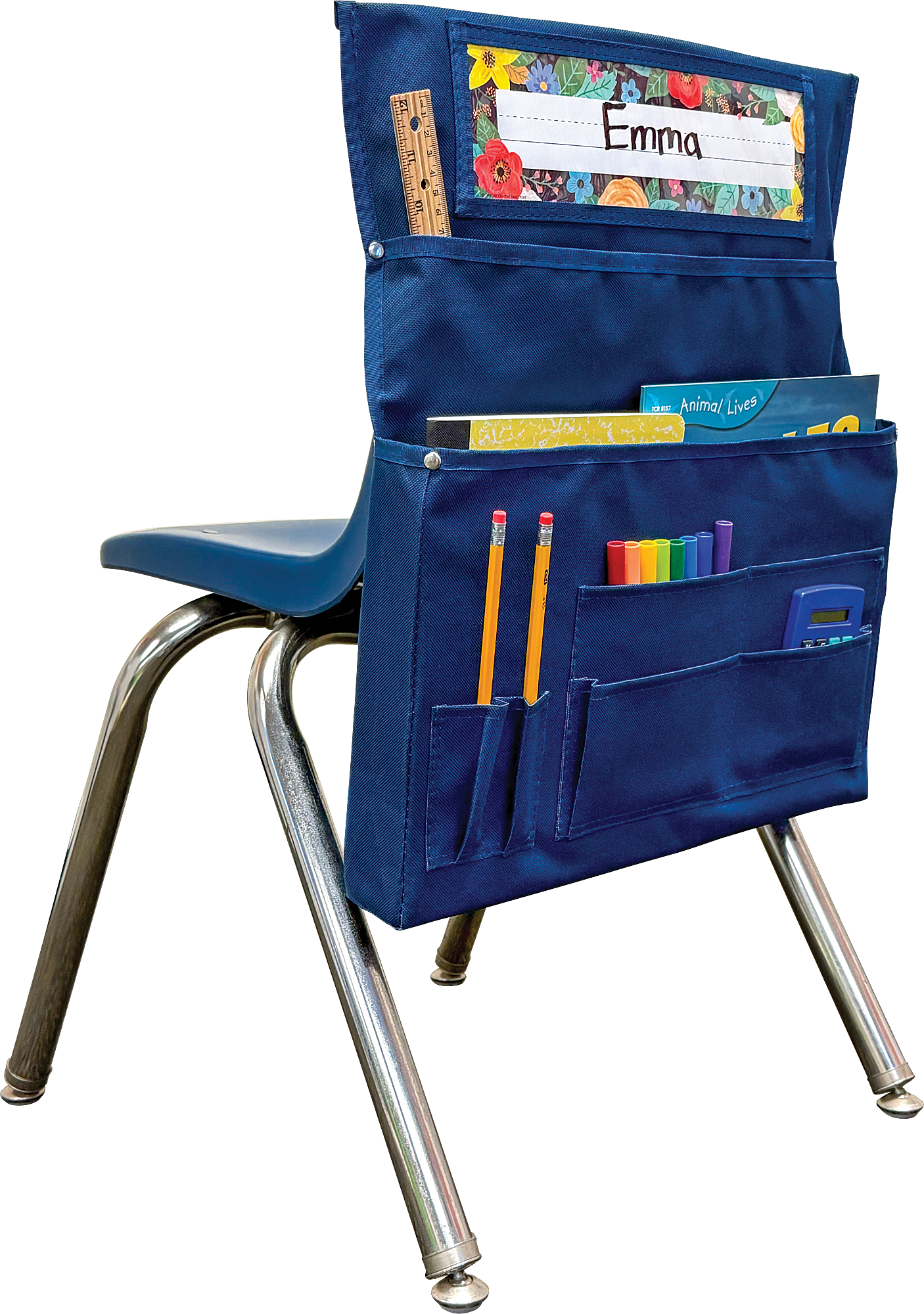 Navy Blue Chair Pocket - For Standard-Sized Chairs