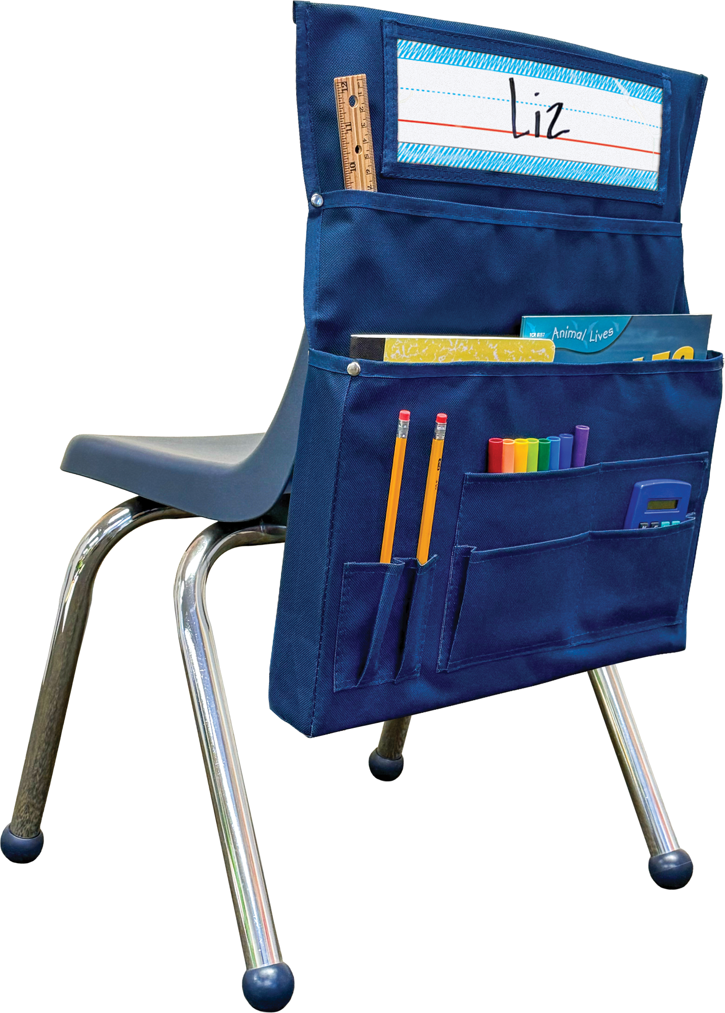 Navy Blue Chair Pocket - For Small Chairs