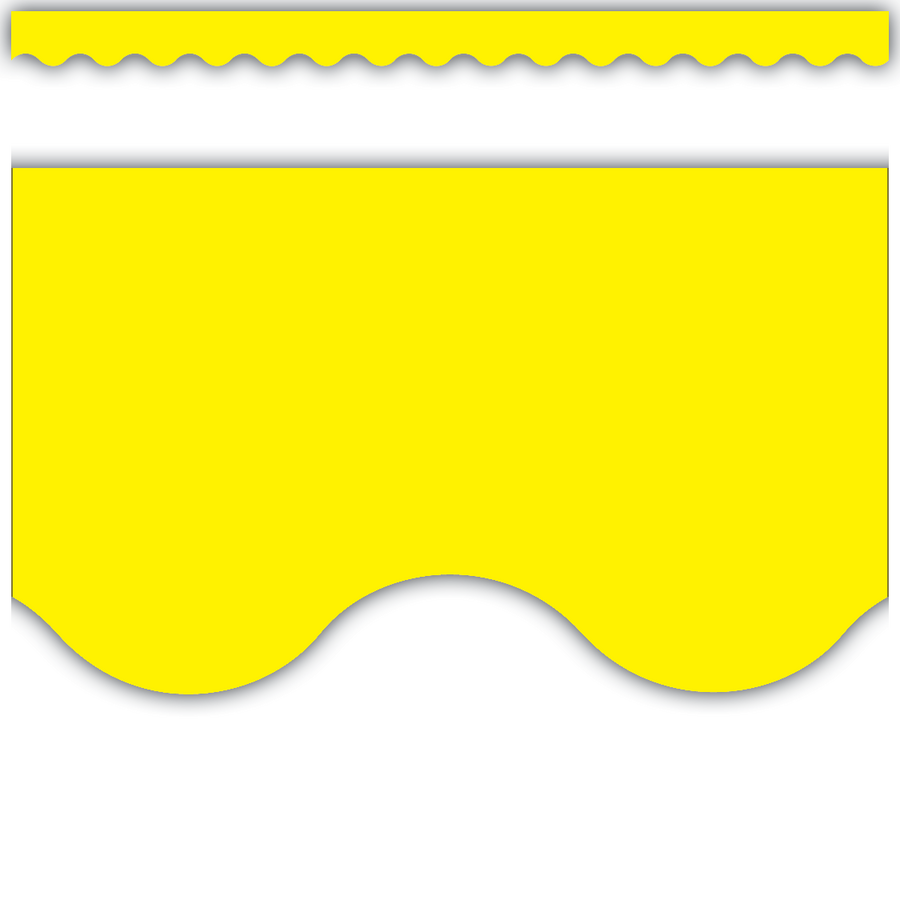 Yellow Scalloped Border