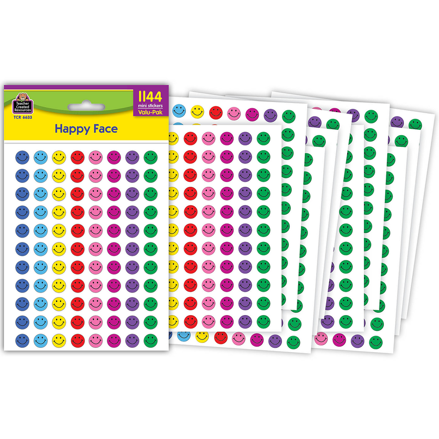 Happy Face Mini Stickers Valu-Pak