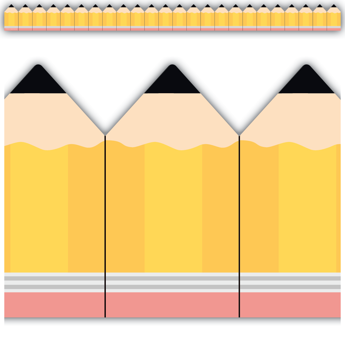 Pencils Die-Cut Border Trim