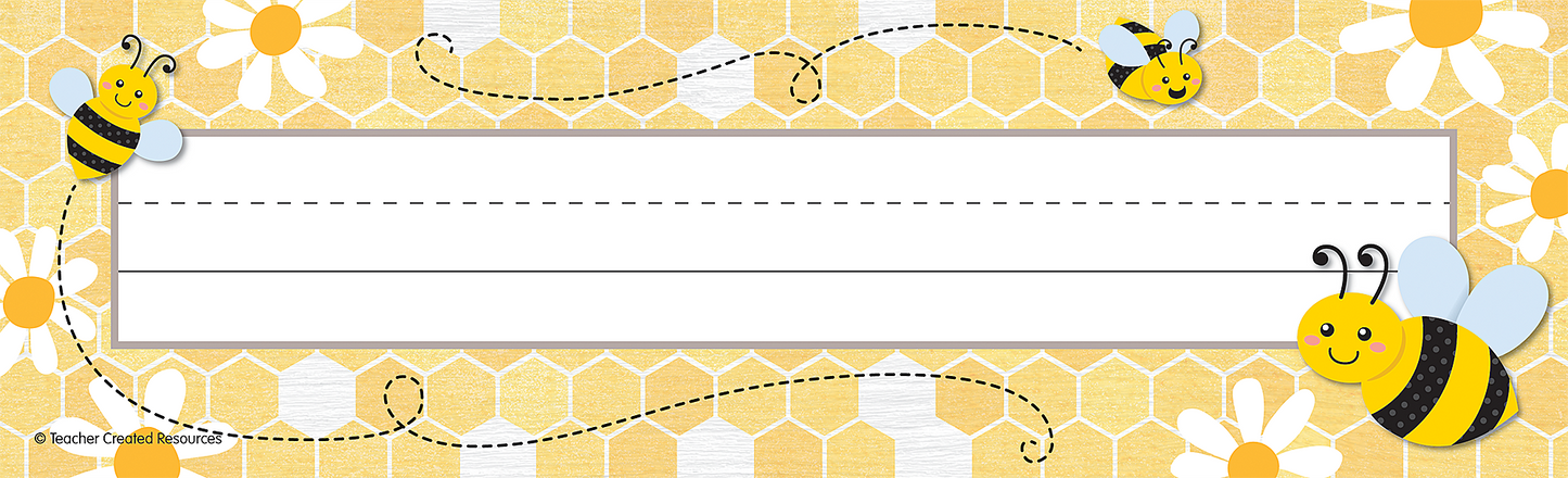 Buzzing Bees Flat Name Plates