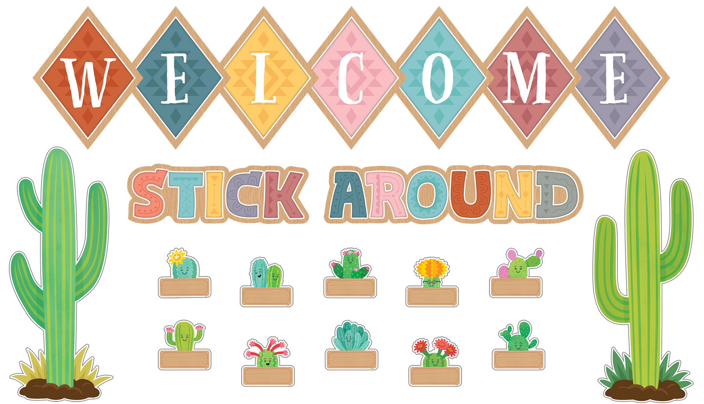 Happy Cactus Crew Welcome Bulletin Board
