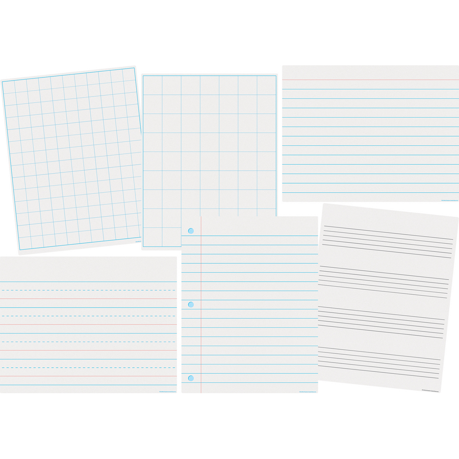 Paper & Grids Write-On/Wipe-Off Chart Set