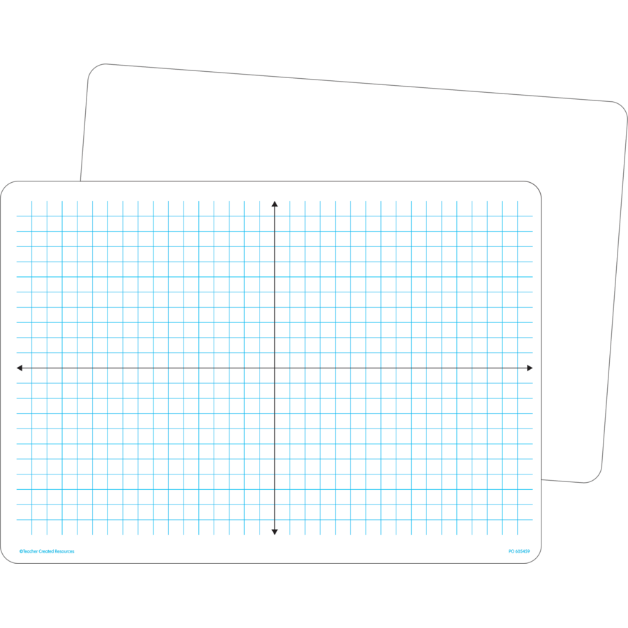 Double-Sided Coordinate Plane Dry-Erase Boards (10pk)