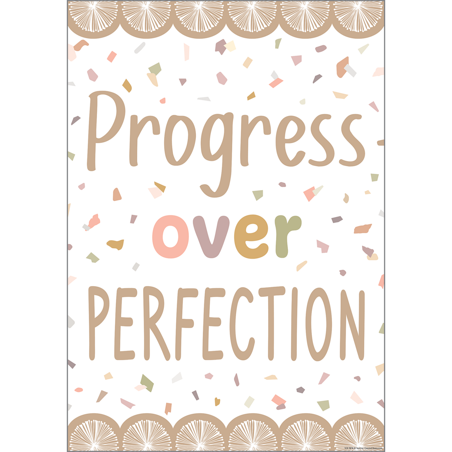 Progress over Perfection Poster
