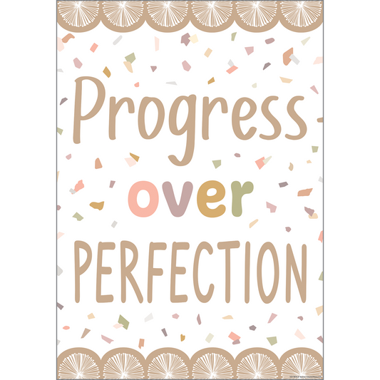 Progress over Perfection Poster