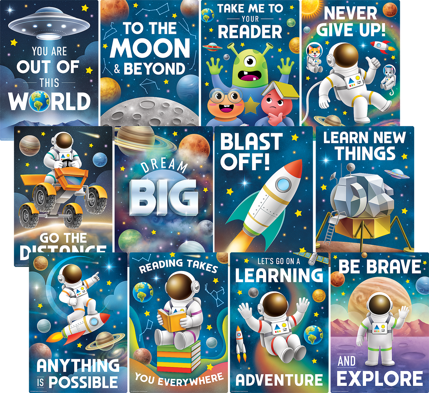 Outer Space Crew Small Poster Pack