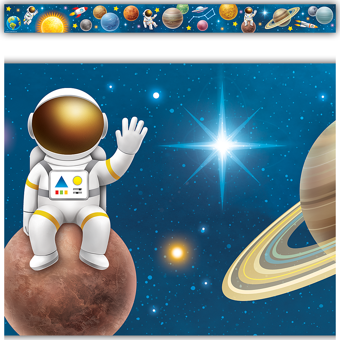 Outer Space Crew Straight Border Trim