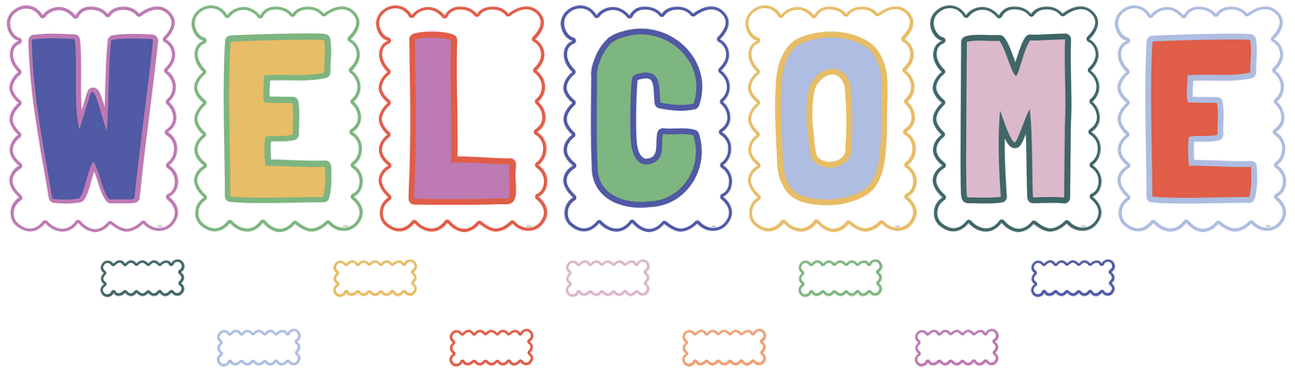 Color Crush Welcome Bulletin Board