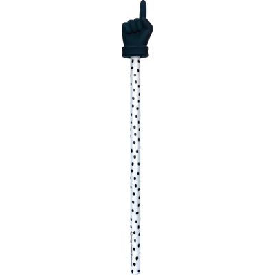 Black Painted Dots Hand Pointer