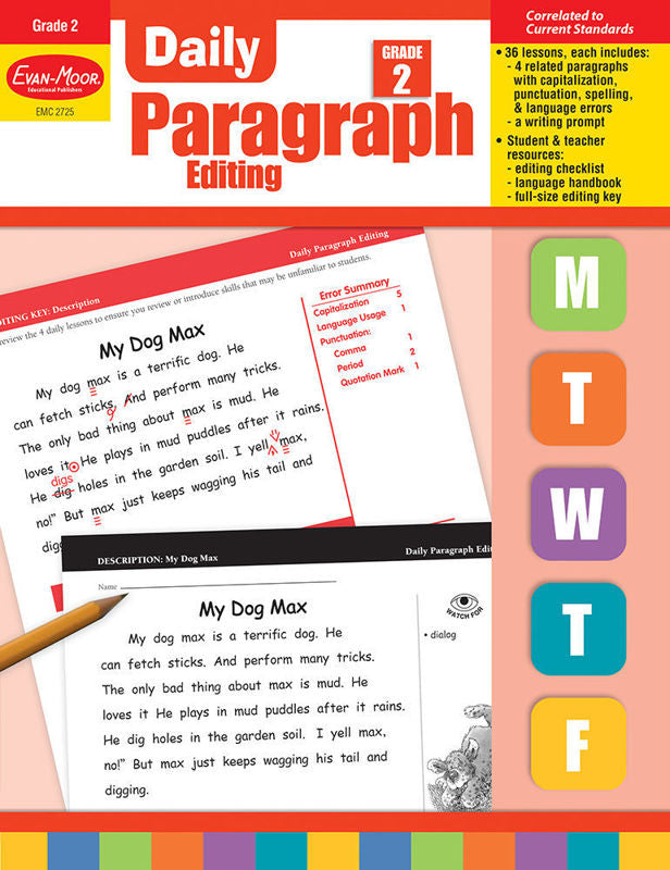Daily Paragraph Editing, Grade 2