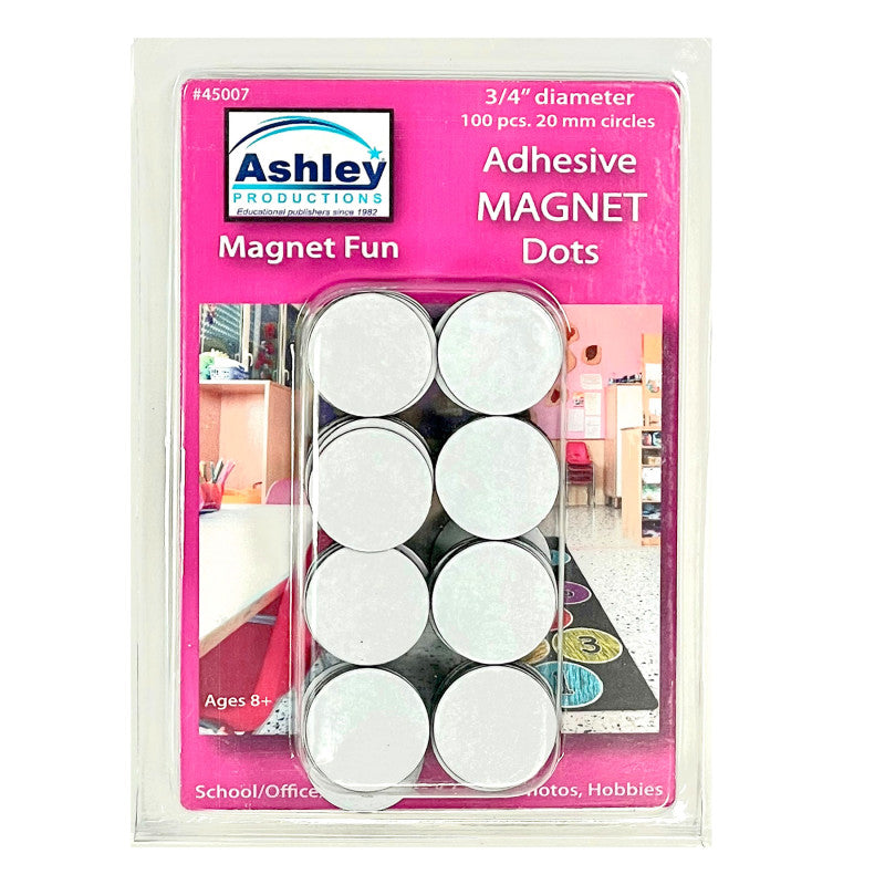 MAGNETIC ADHESIVE DOTS 100CT 3/4IN