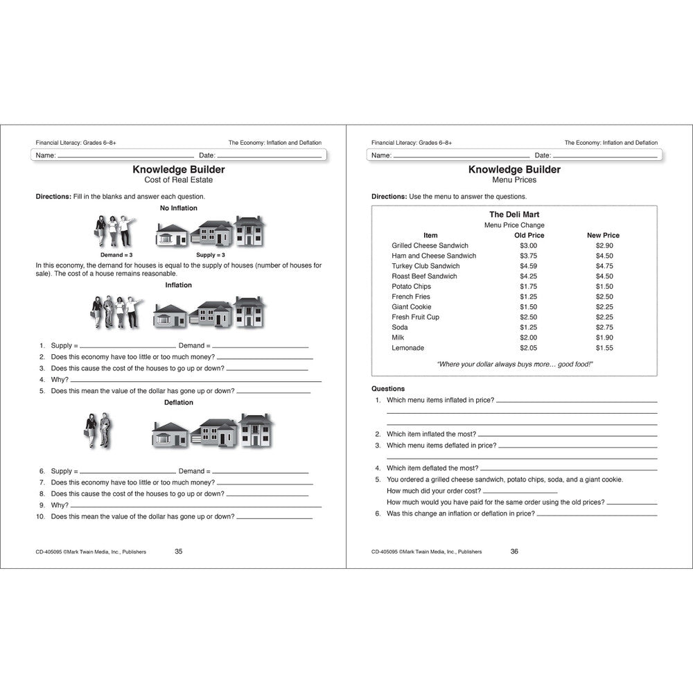 Financial Literacy Workbook Grades 6+