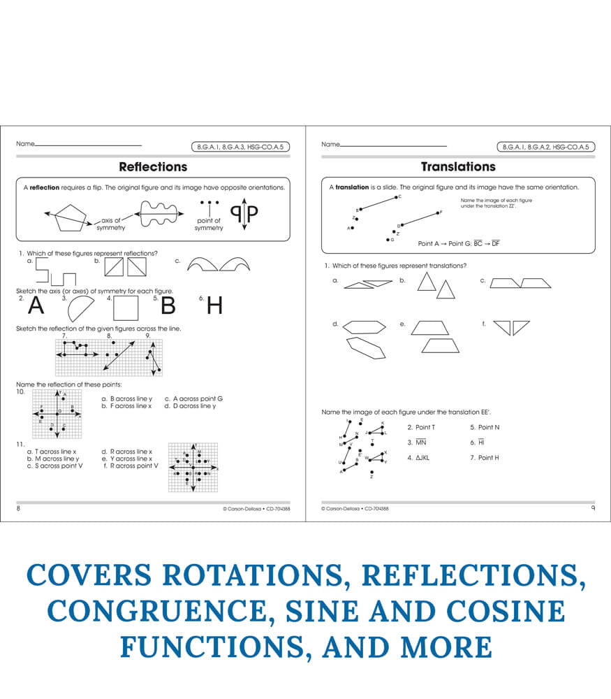 Geometry Workbook Grades 8+