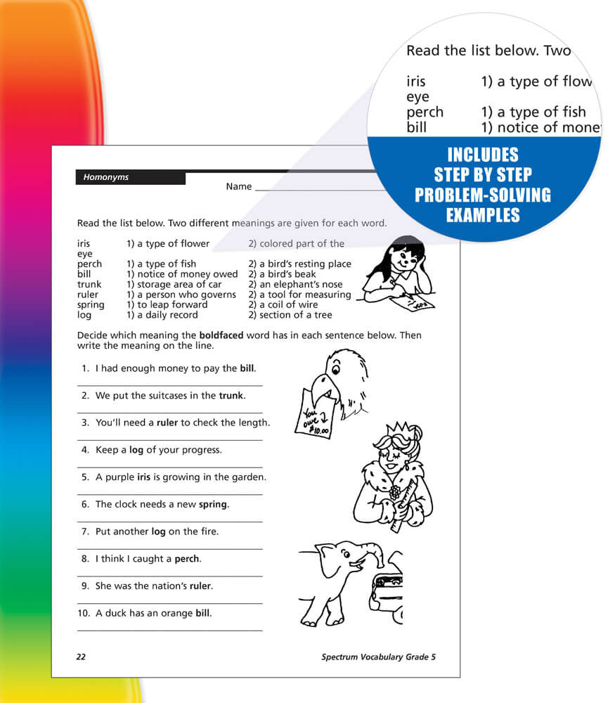 Spectrum Vocabulary Grade 5