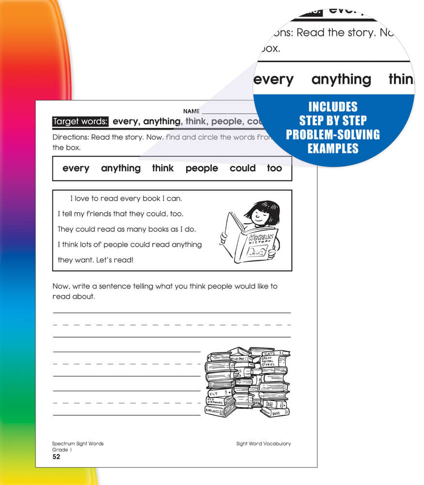 Spectrum Sight Words Grade 1