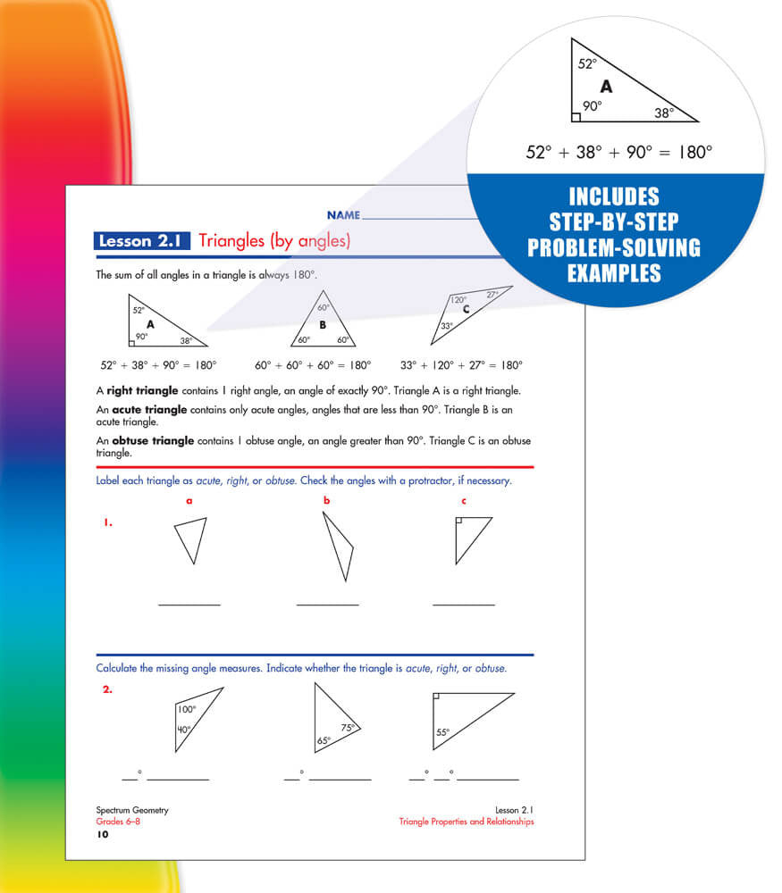 Spectrum Geometry Grades 6-8