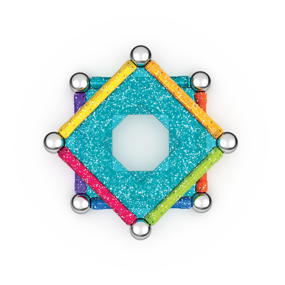 Geomag™ Glitter 22-Piece Magnetic Set Ages 3+ Years