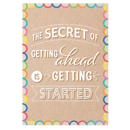 Krafty Pop Secret of Getting Ahead is Getting Started poster