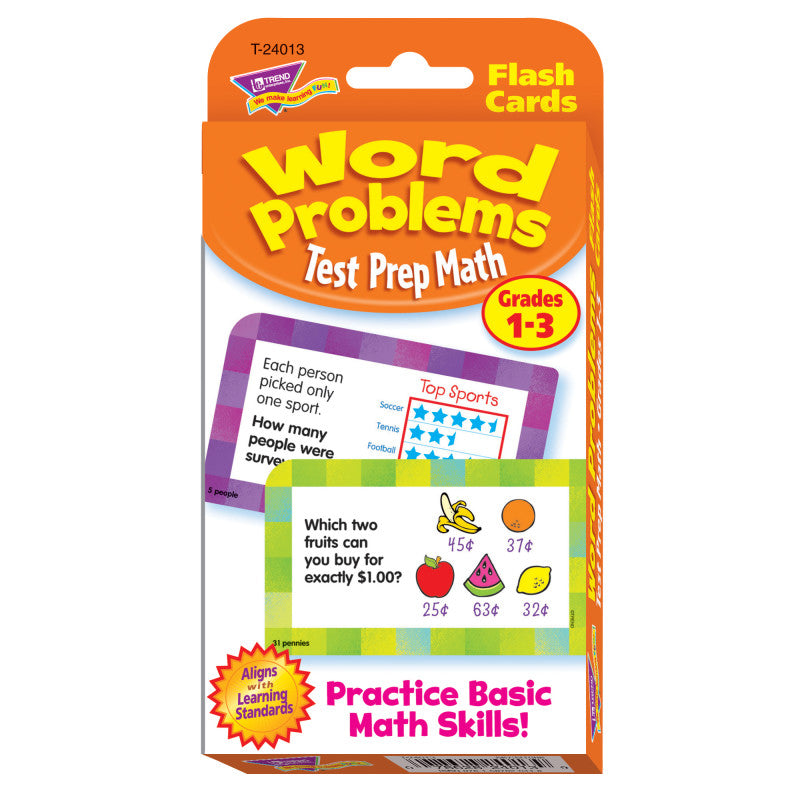 Word Problems Test Prep Math Gr 1-3