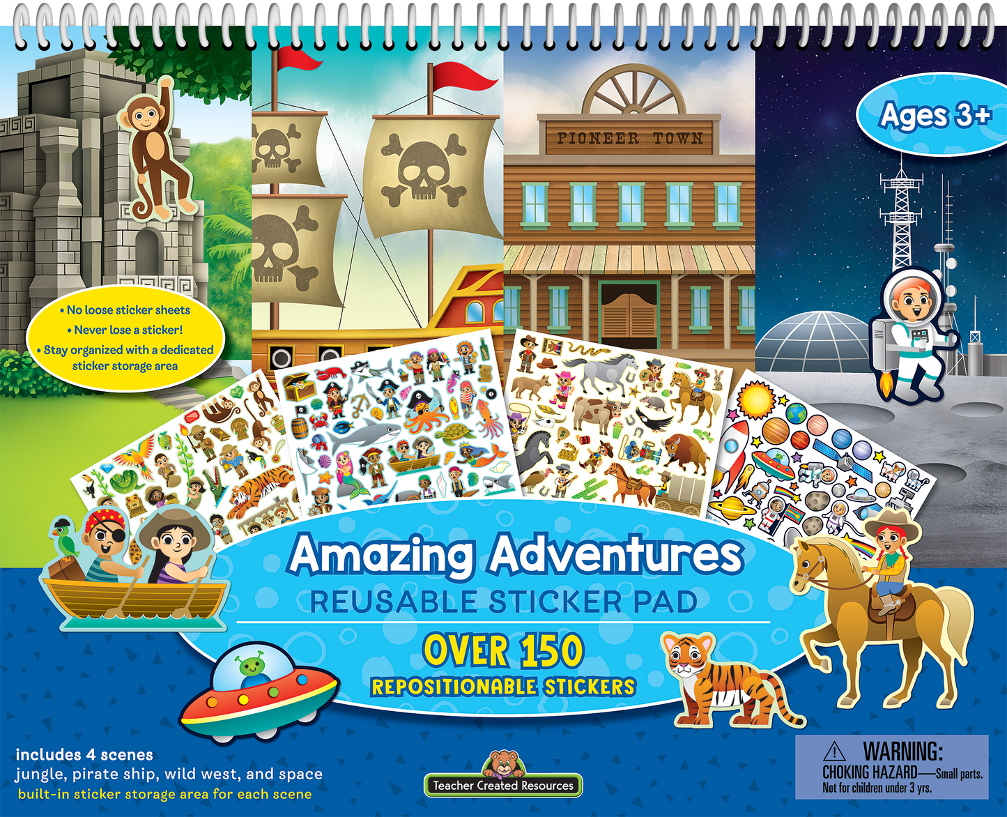 Amazing Adventures Reusable Sticker Pad