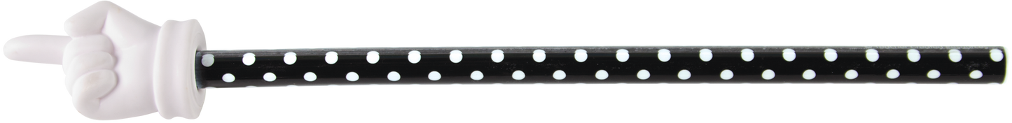 Black Polka Dots Hand Pointer