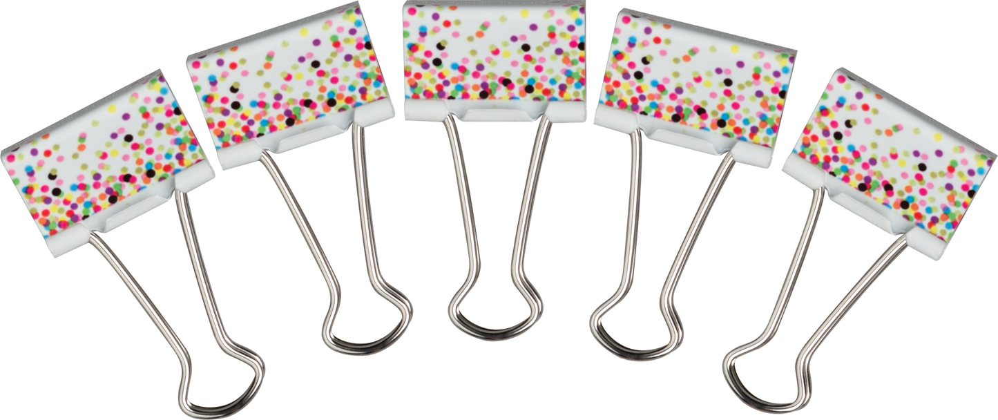 Confetti Medium Binder Clips
