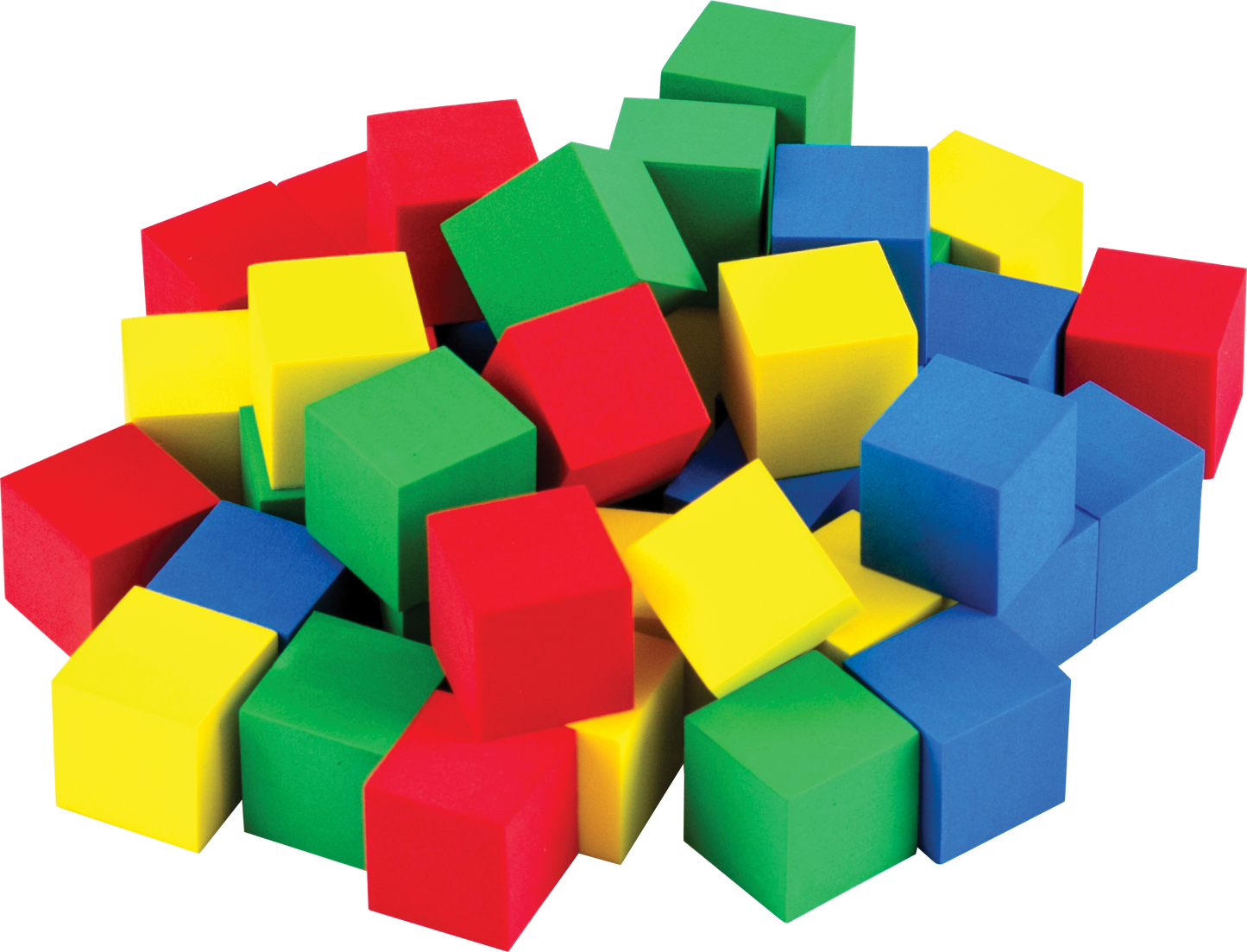 STEM Basics: Multicolor 3/4" Foam Cubes - 40 Count