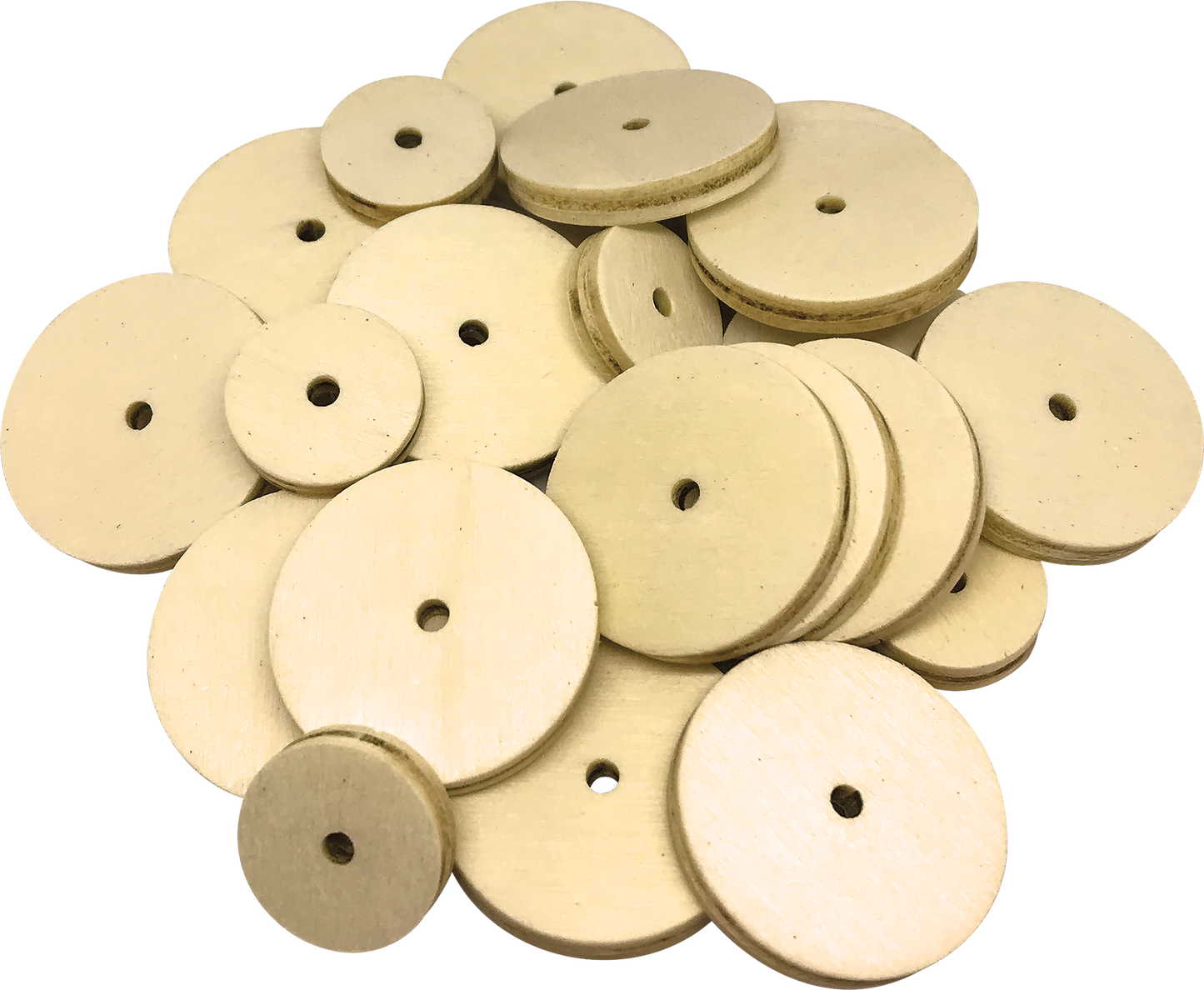 STEM Basics: Wooden Wheels - 60 Count