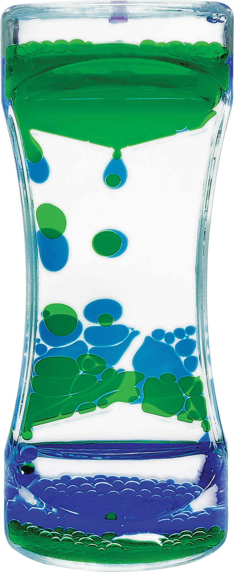 Green & Blue Liquid Motion Bubbler