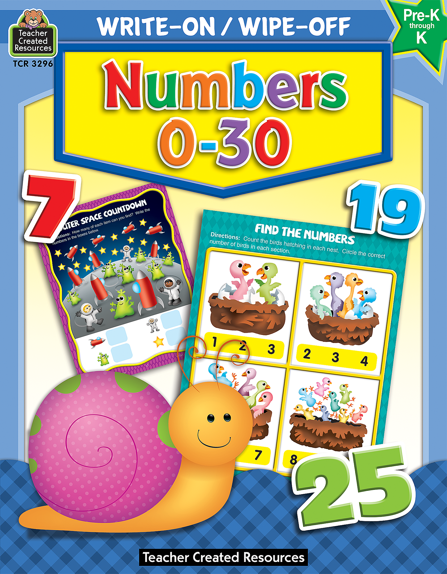 Write-On/Wipe-Off: Numbers 0–30