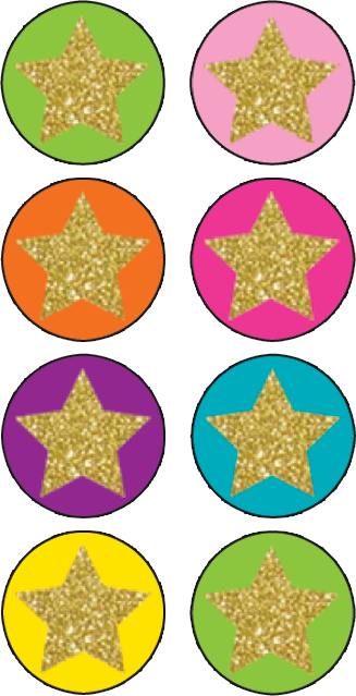 Confetti Stars Mini Stickers