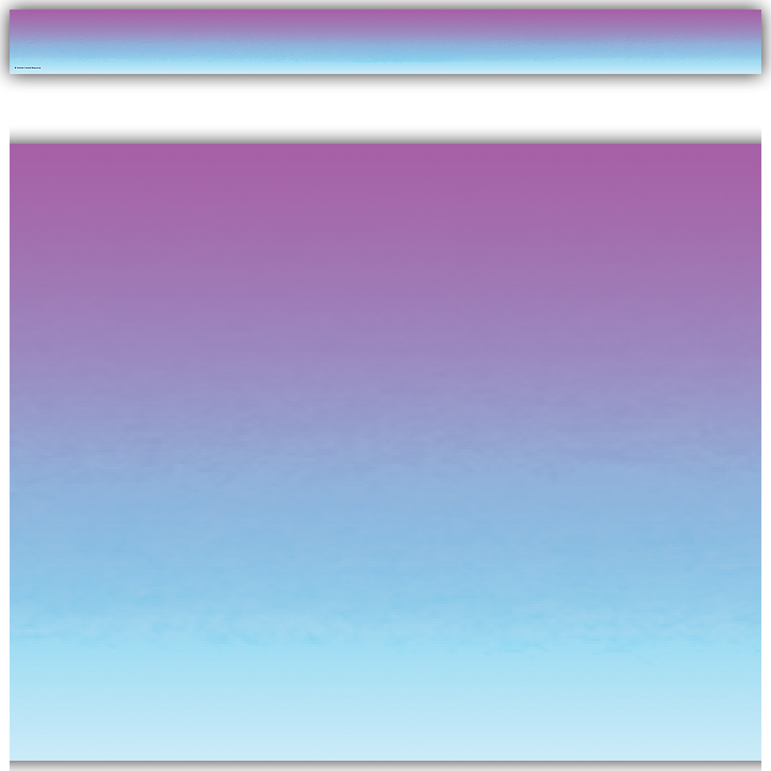 Purple and Blue Color Wash Straight Border Trim