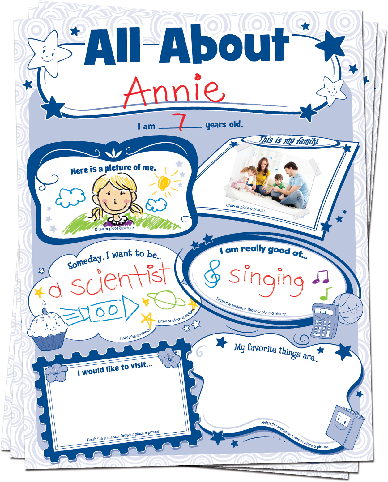 All About Me Poster Pack