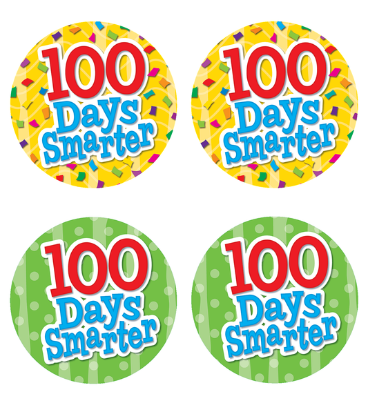 100 Days Smarter Wear ’Em Badges