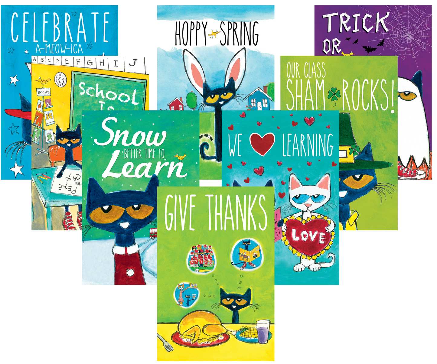 Pete the Cat® Holiday and Seasonal Poster Set