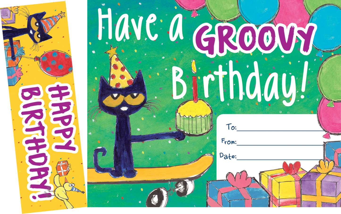 Pete the Cat® Groovy Birthday! Bookmark Awards