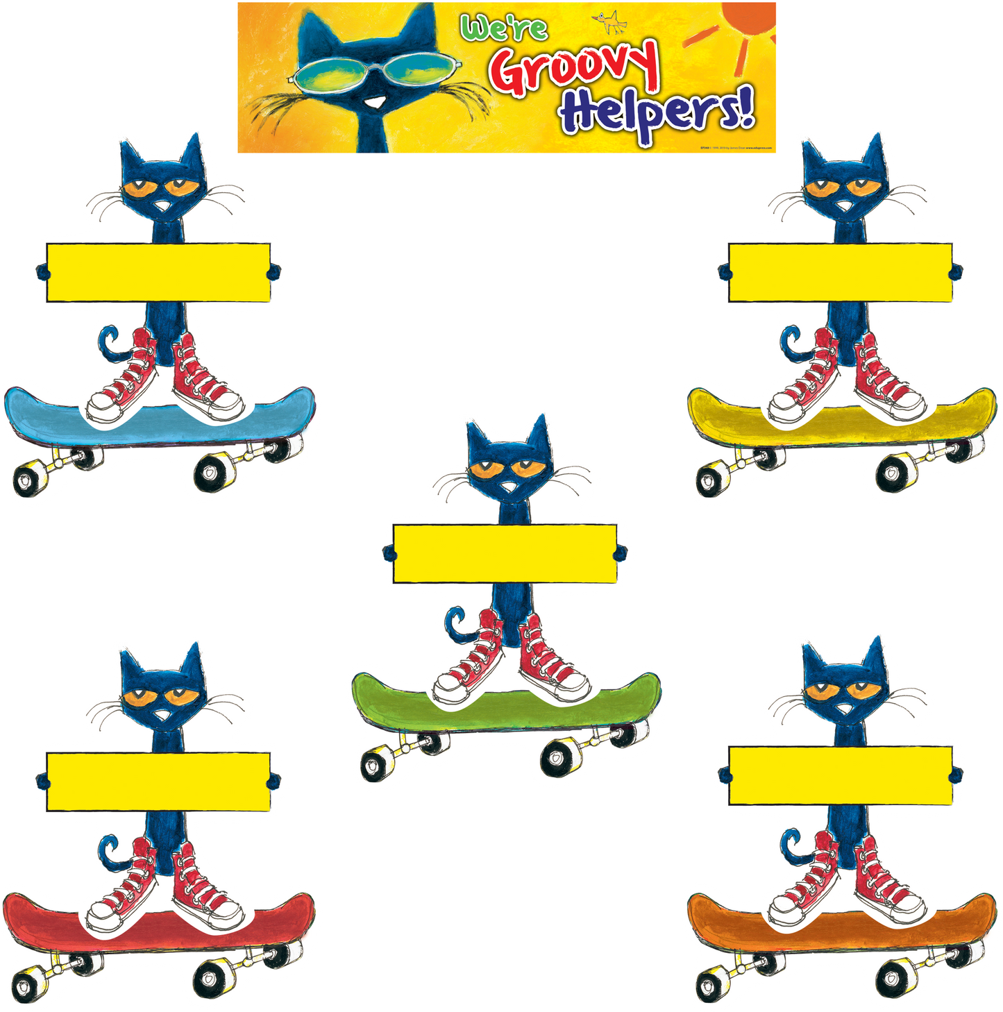 Pete the Cat® Groovy Classroom Jobs Mini Bulletin Board