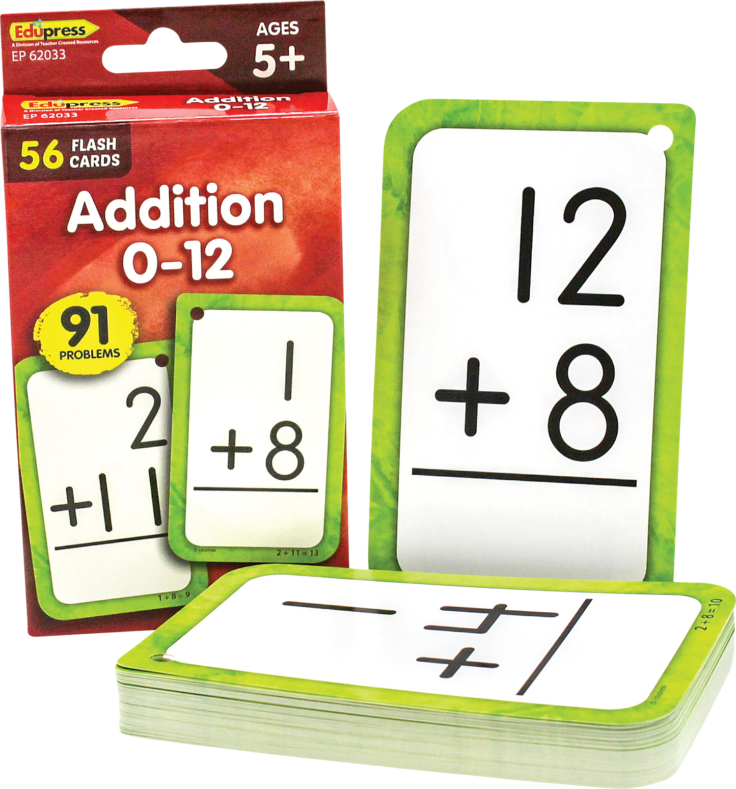 Addition 0-12 Flash Cards