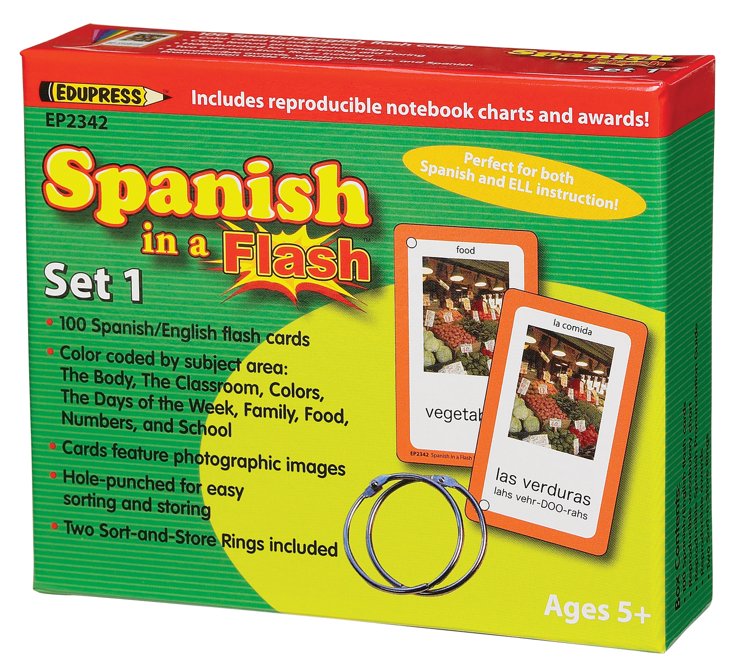 Spanish in a Flash™ Cards Set 1