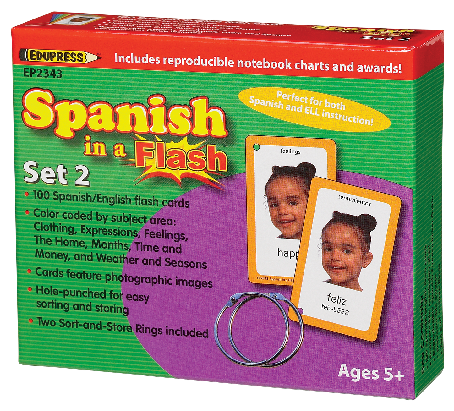 Spanish in a Flash™ Cards Set 2