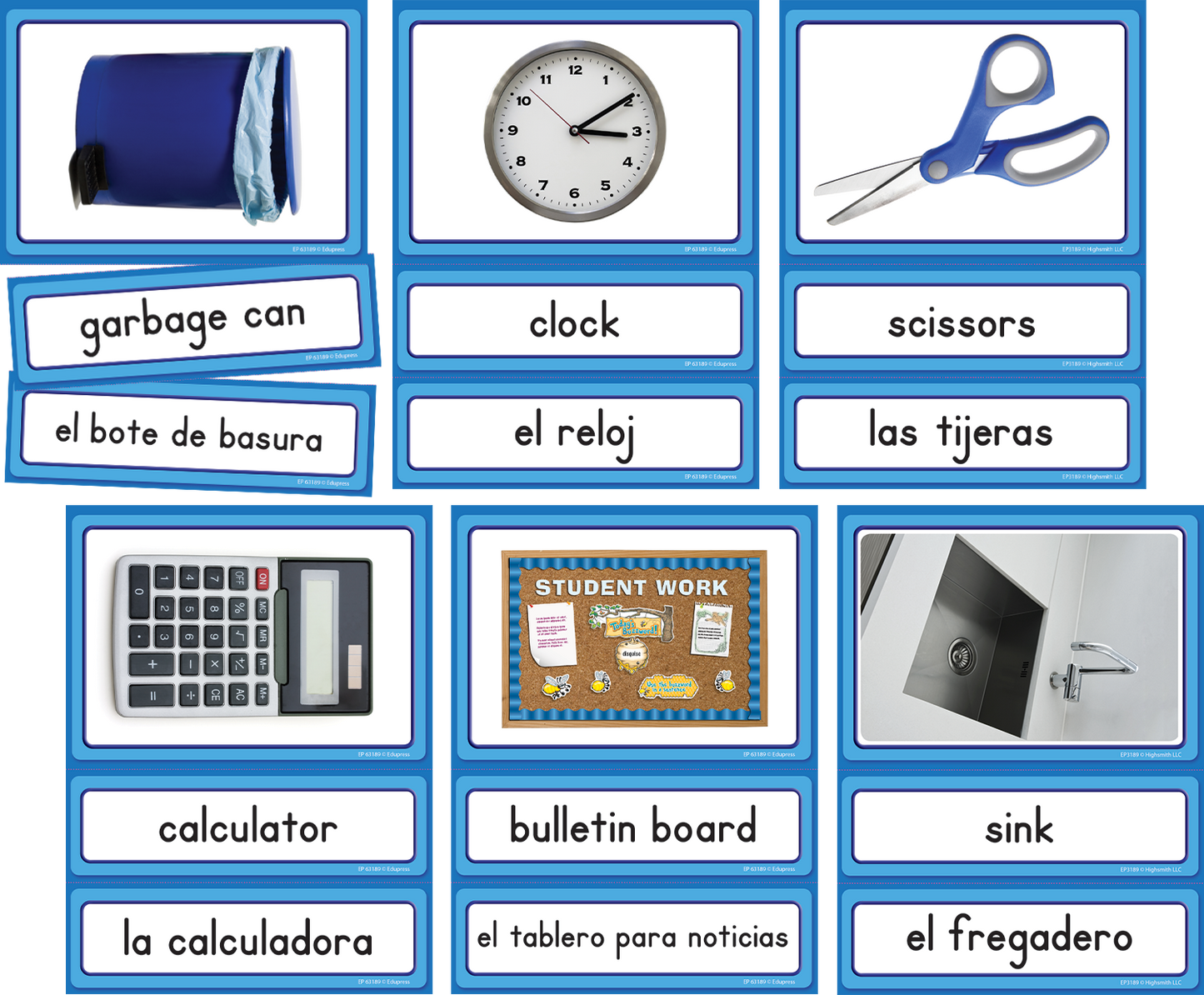 Spanish/English Classroom Labels Accents