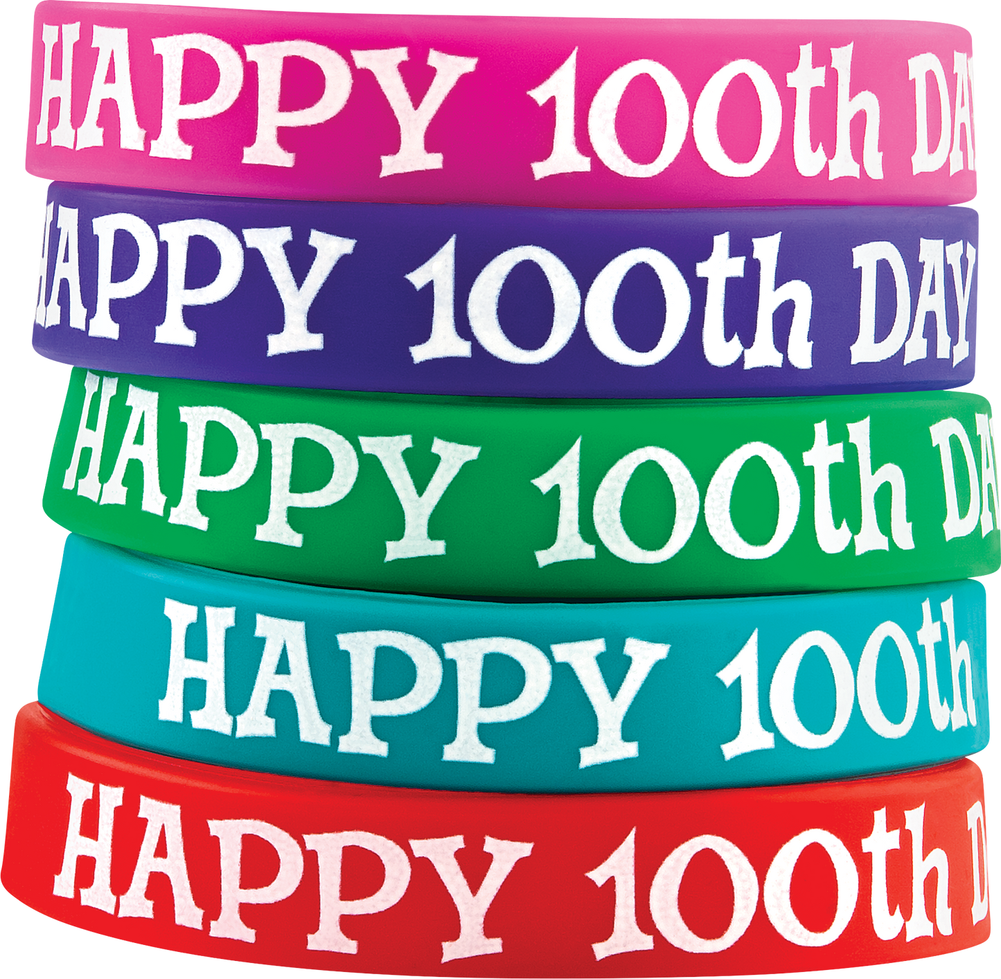 Happy 100th Day Wristbands