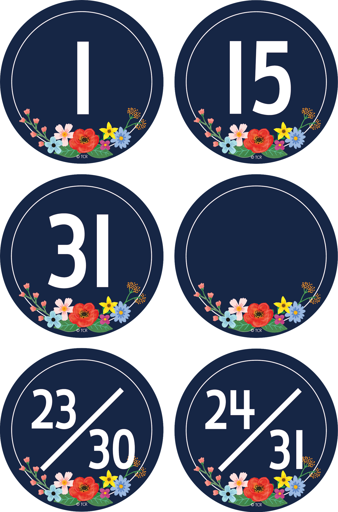 Wildflowers Calendar Days