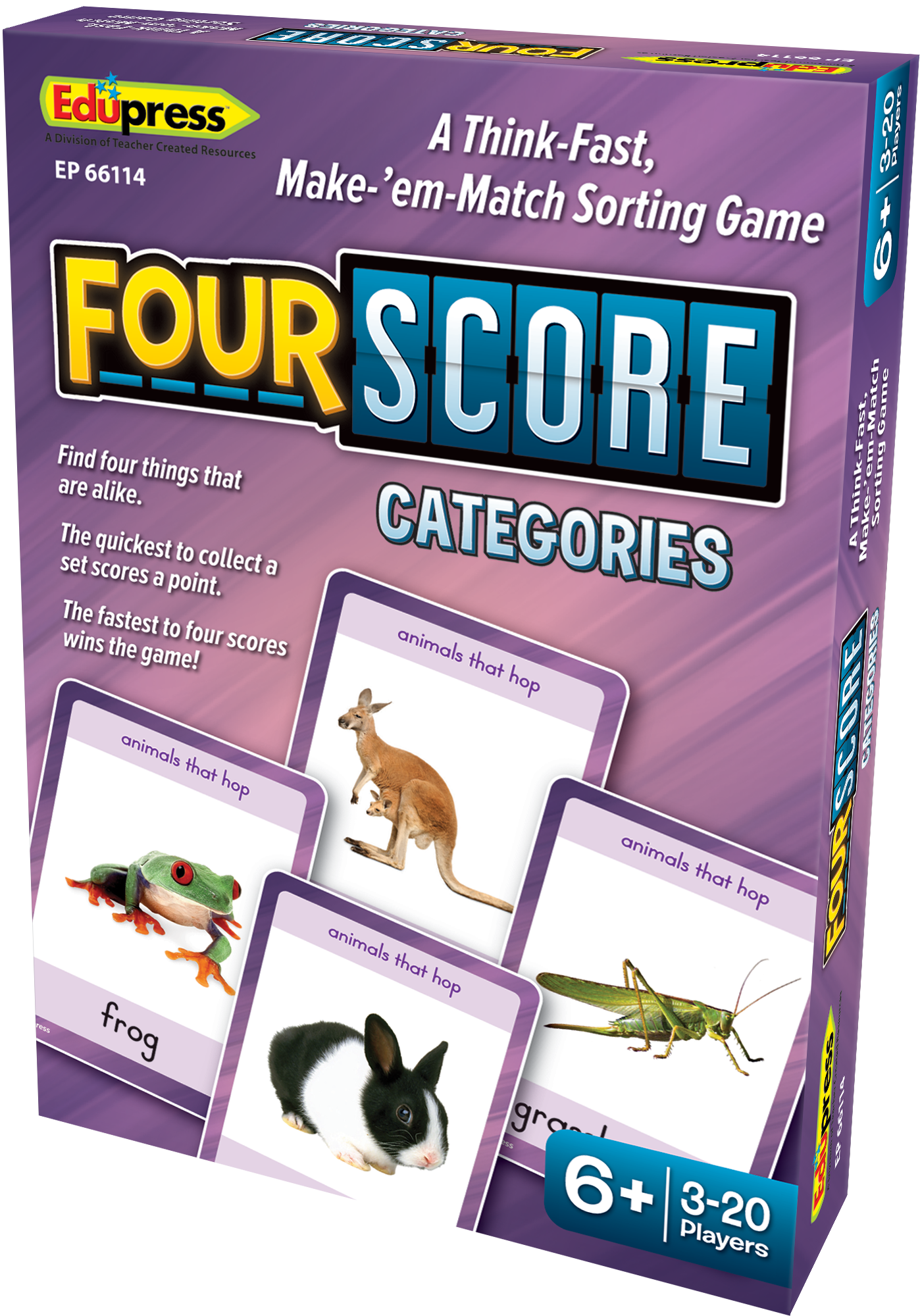 Four Score Card Game: Categories