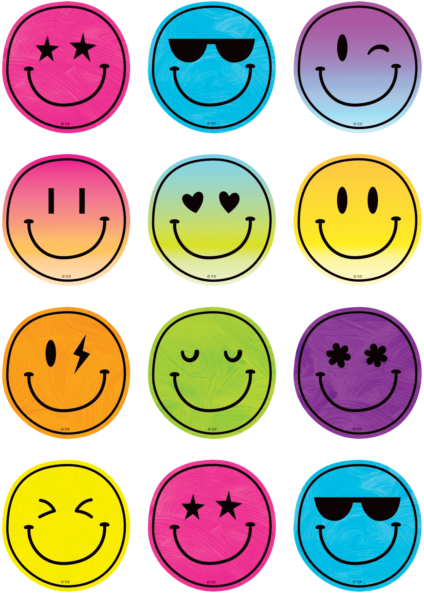 Brights 4Ever Smiley Faces Mini Accents