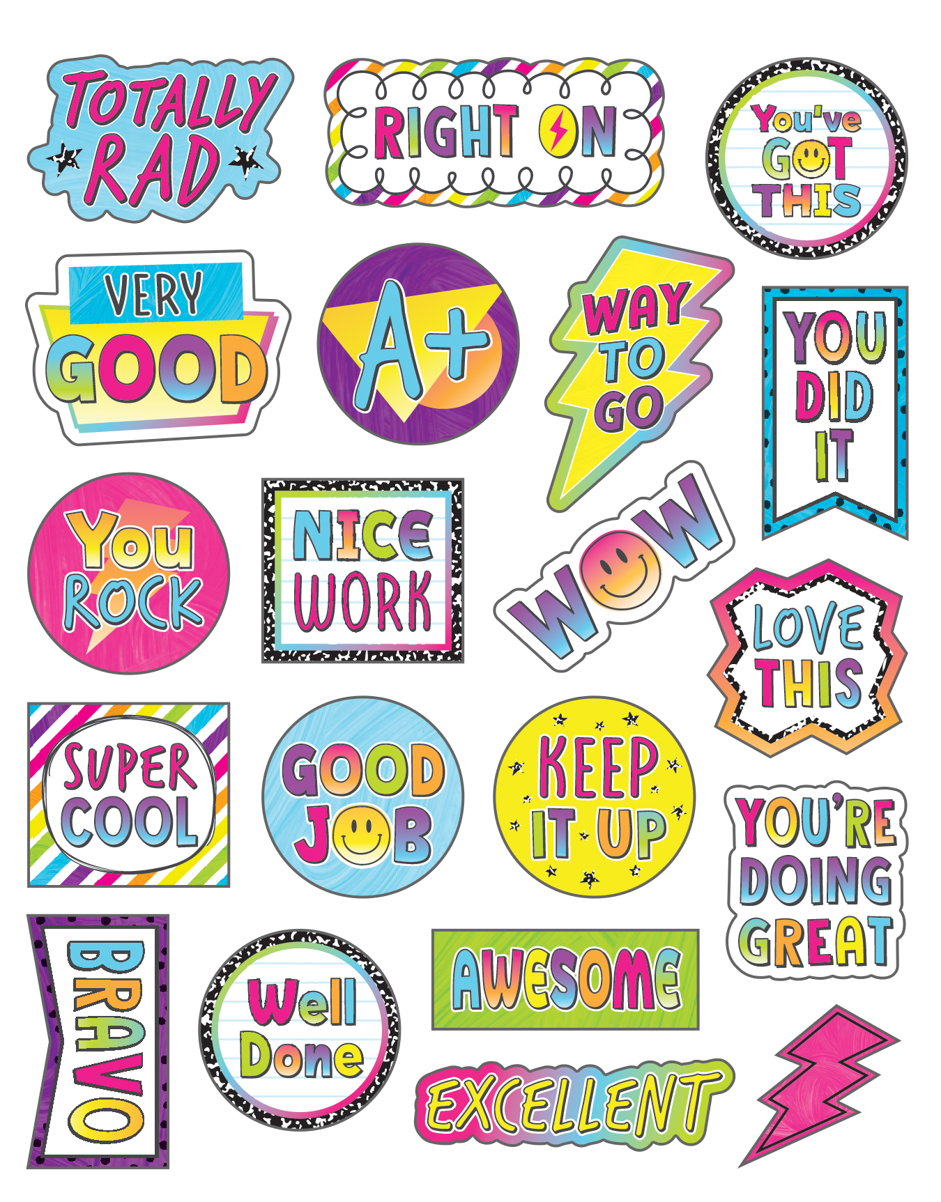 Brights 4Ever Stickers