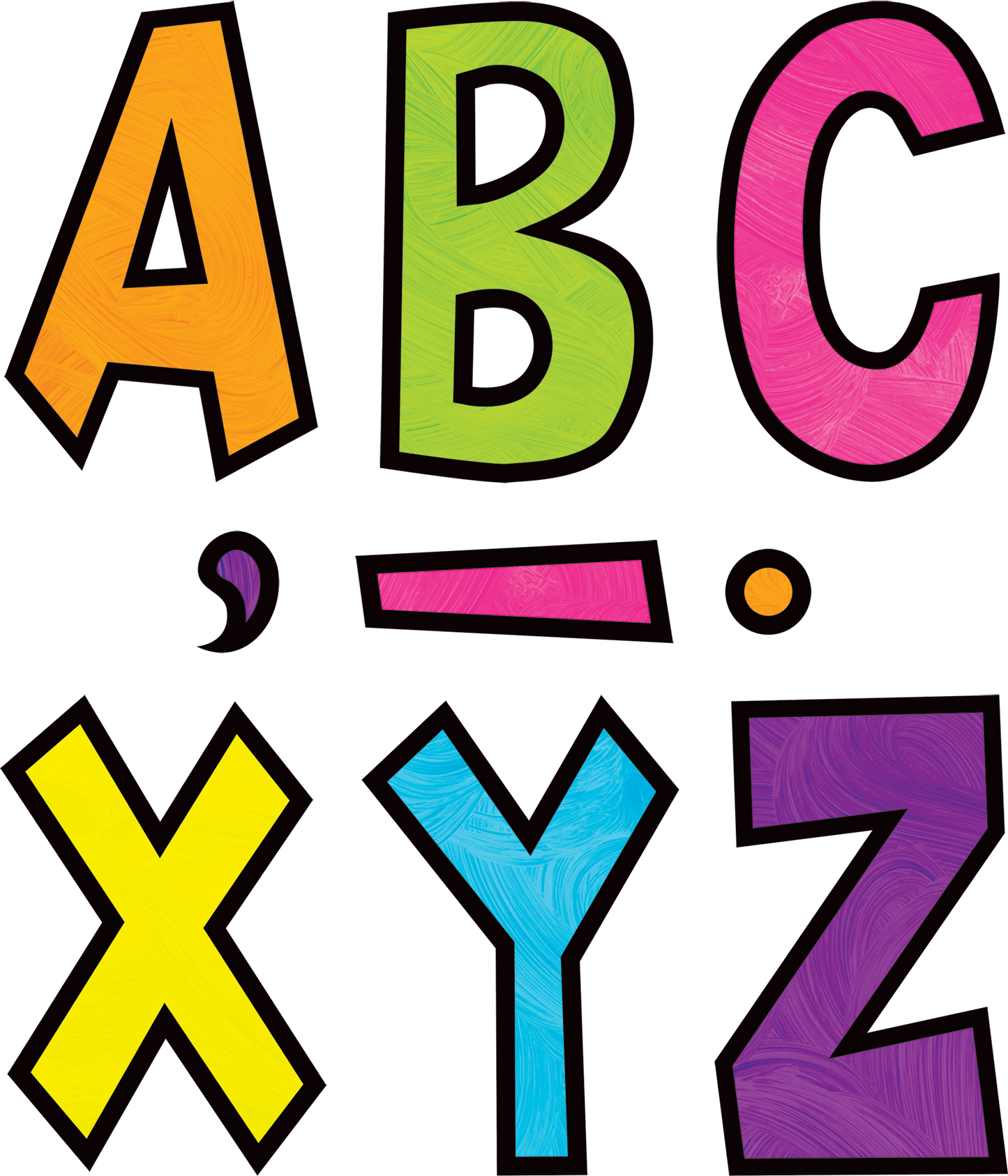 Brights 4Ever 7" Fun Font Letters